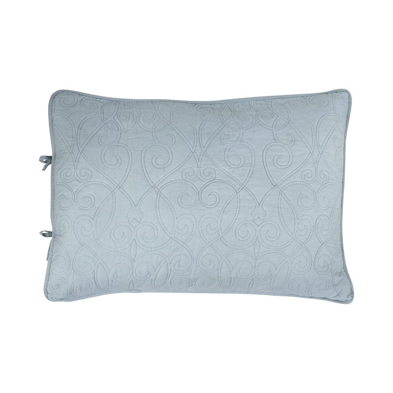 Laura Ashley - Queen Quilt Set, Reversible Cotton Bedding with Matching Shams, Medium-Weight for Year Round Use, Pre-Washed for Added Softness (Felicity Blue) - Image 4