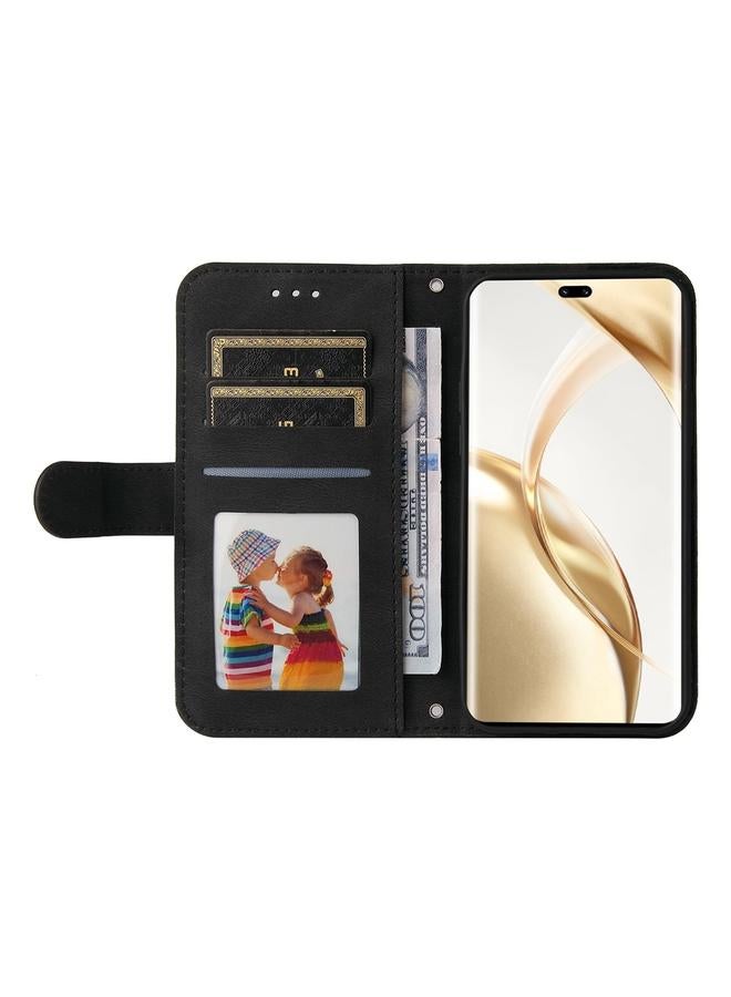 S-TOP Case For Honor 200 Pro Skin Feel Life Tree Metal Button Leather Phone Case - Image 4