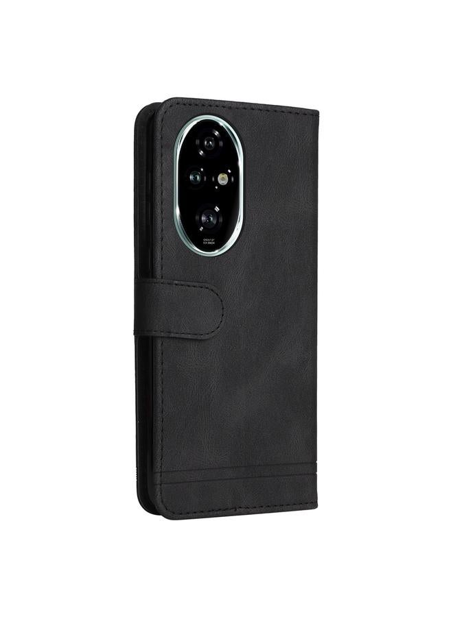 S-TOP Case For Honor 200 Pro Skin Feel Life Tree Metal Button Leather Phone Case - Image 3