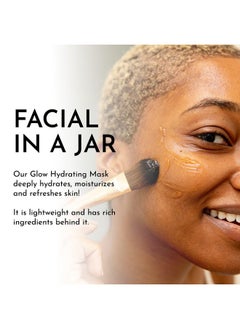 bolden Glow Hydrating Mask | Deep Moisturizing Facial Mask For Dry Skin | Gently Hydrating Hyaluronic Acid Moisturizer | Noncomedogenic | 3.4 Fl Oz  - Image 3