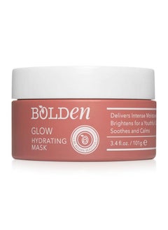 bolden Glow Hydrating Mask | Deep Moisturizing Facial Mask For Dry Skin | Gently Hydrating Hyaluronic Acid Moisturizer | Noncomedogenic | 3.4 Fl Oz  - Image 1
