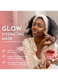 bolden Glow Hydrating Mask | Deep Moisturizing Facial Mask For Dry Skin | Gently Hydrating Hyaluronic Acid Moisturizer | Noncomedogenic | 3.4 Fl Oz  - Image 4