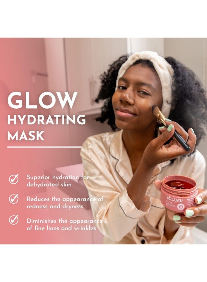 bolden Glow Hydrating Mask | Deep Moisturizing Facial Mask For Dry Skin | Gently Hydrating Hyaluronic Acid Moisturizer | Noncomedogenic | 3.4 Fl Oz - Image 4