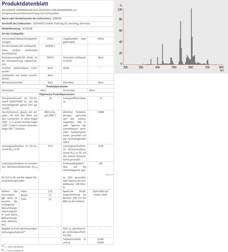 Osram Dulux T 13W/830 Plus Fluorescent Lamp - Image 4