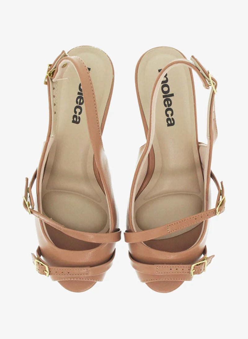 Moleca Nude Heels Sandal for Women – Stylish Ladies Heel Sandals & Sling Back Heels for Girls for Women | Best Price UAE