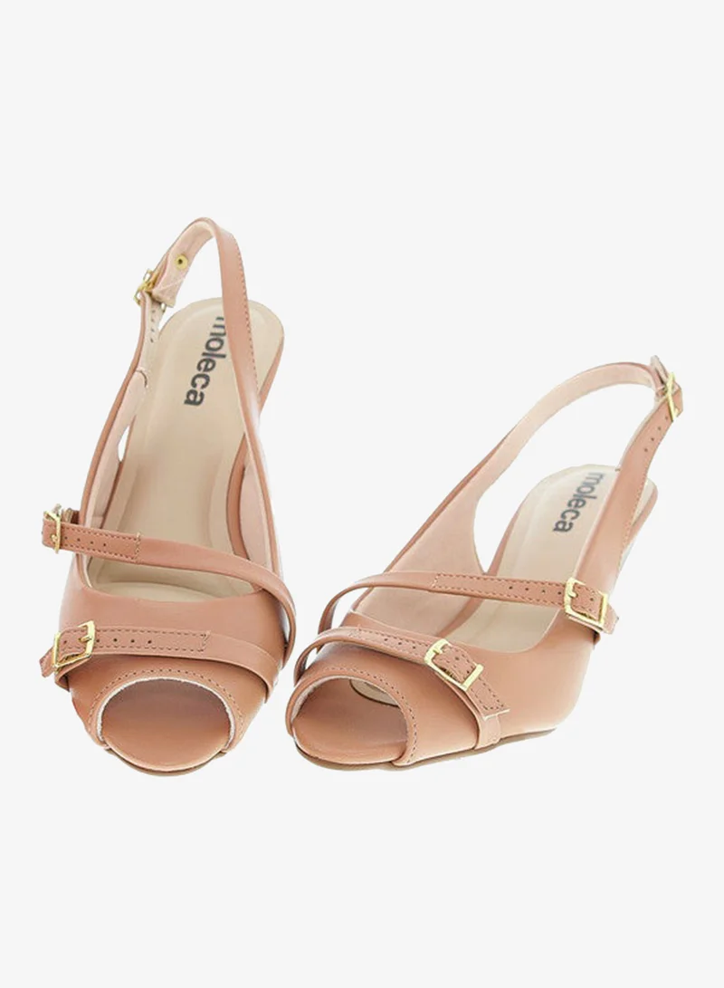 Moleca Nude Heels Sandal for Women – Stylish Ladies Heel Sandals & Sling Back Heels for Girls for Women | Best Price UAE