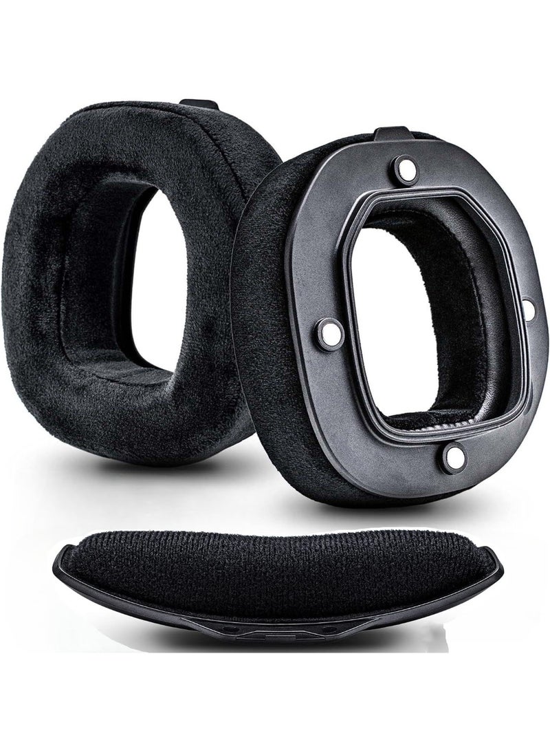 KISSUN Earpads Replacement for Astro A40TR a40 tr Headset&Headband, Astro A40tr Mod Kit /A40tr Accessories/Ear Cushion/Ear Cups (Velour) - Image 1