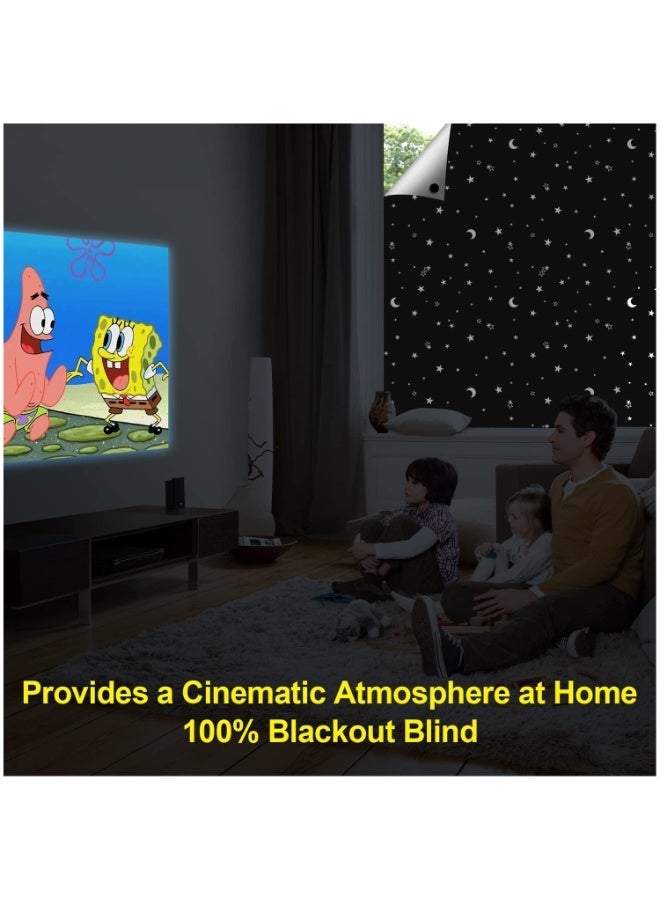 بمعنى سحر بمعنى حديقة ستائر تعتيم، ستائر تعتيم مع أكواب شفط، ستائر تعتيم محمولة، ستارة تعتيم نافذة مزخرفة، ظل مؤقت قابل للتعديل لغرفة النوم (130 سم × 200 سم) - Image 4