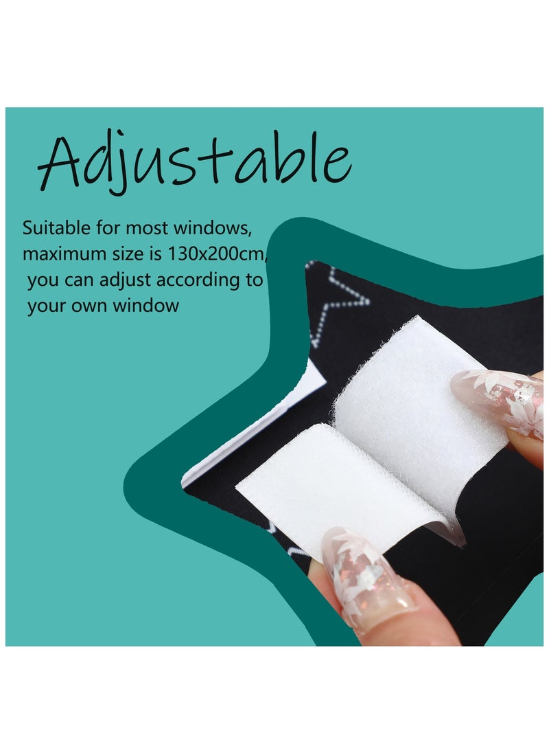 Magic Park - Blackout Curtains Blackout Blind with Suction Cups Portable Darkening Curtains Decorative Window Blackout Curtain Shade Adjustable Temporary Shade for Bedroom - Image 1