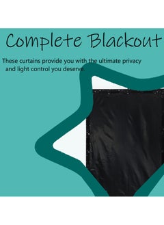 Magic Park Blackout Curtains Blackout Blind with Suction Cups Portable Darkening Curtains Decorative Window Blackout Curtain Shade Adjustable Temporary Shade for Bedroom  - Image 4