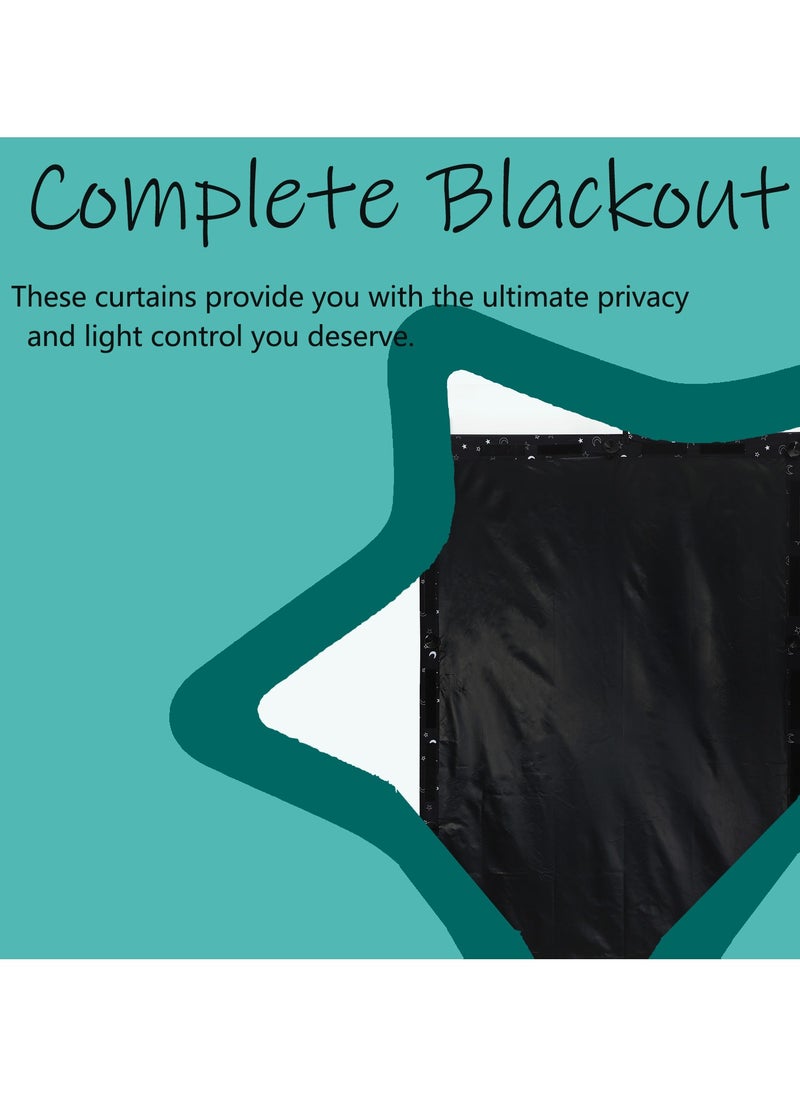 Magic Park - Blackout Curtains Blackout Blind with Suction Cups Portable Darkening Curtains Decorative Window Blackout Curtain Shade Adjustable Temporary Shade for Bedroom - Image 1