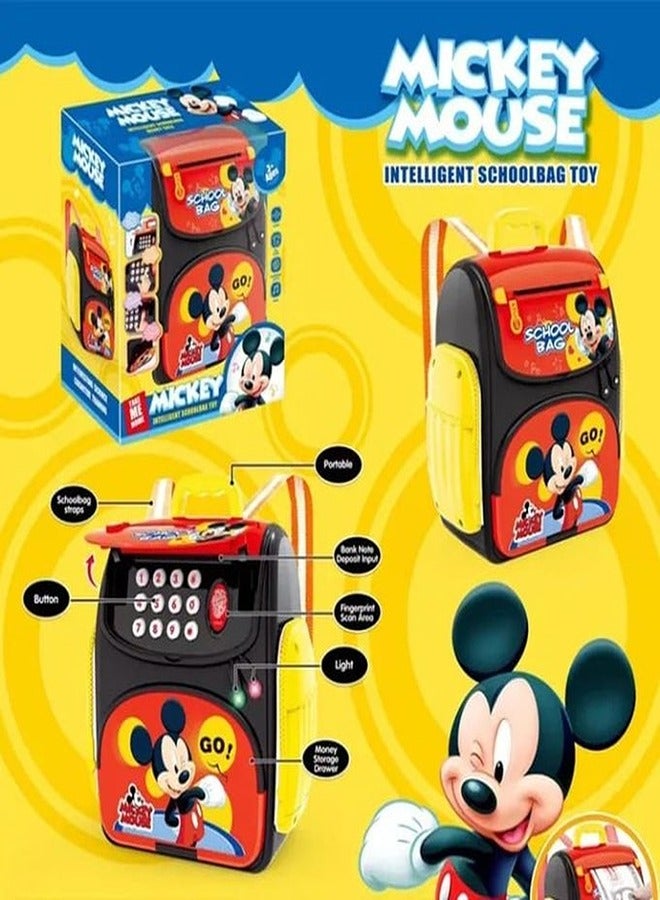 Mickey Mouse Piggy Bank Intelligent School Bag - WF-3008MK  - Image 1