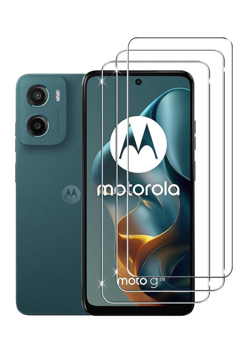 ELTRAZONE Motorola Moto G05 Screen Protector – 9H Hardness, Full Coverage, Anti-Fingerprint, Set of 3 Protectors - Image 1