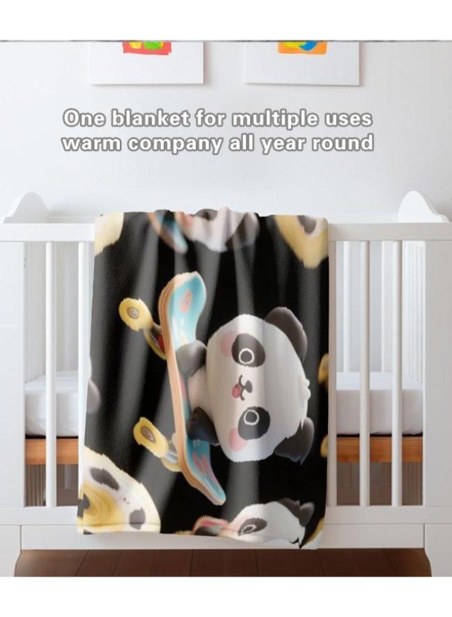 عام بطانية رقيقة من الفانيلا الكرتونية للأطفال والرضع (دافئة ومريحة، ومناسبة للنوم والألعاب) 70 سم * 100 سم - Image 4