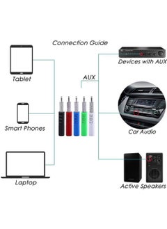 Rock Pow 3.5mm jack Bluetooth Car Kit Hands free Music Audio Receiver Adapter Universal Auto AUX Kit for Speaker Headphone Car Stereo  - Image 4