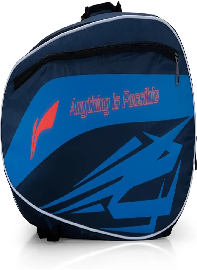 لي-نينج Blaze Triple Zipper Polyester Badminton Kit Bag (Navy)