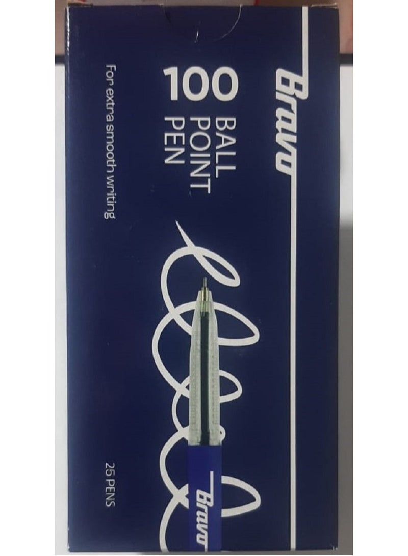 Bravo 25-Piece Ball Pen Bravo 100 25 Pen Blue - Image 5