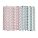 ALINK Light Pink Blue White Paper Straws Bulk 100 Biodegradable Party Straws for Boy Girl Baby Shower Gender Reveal Birthday Wedding and Celebrations - Image 4