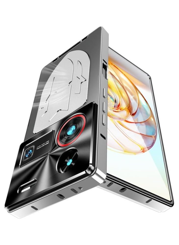 غلاف متوافق مع زي تي إي نوبيا زد 60 الترا 5 جرام ، لوحة خلفية معدنية متجمدة لتبديد الحرارة ، غلاف حماية من السقوط لنوبيا زد 60 الترا - Image 1