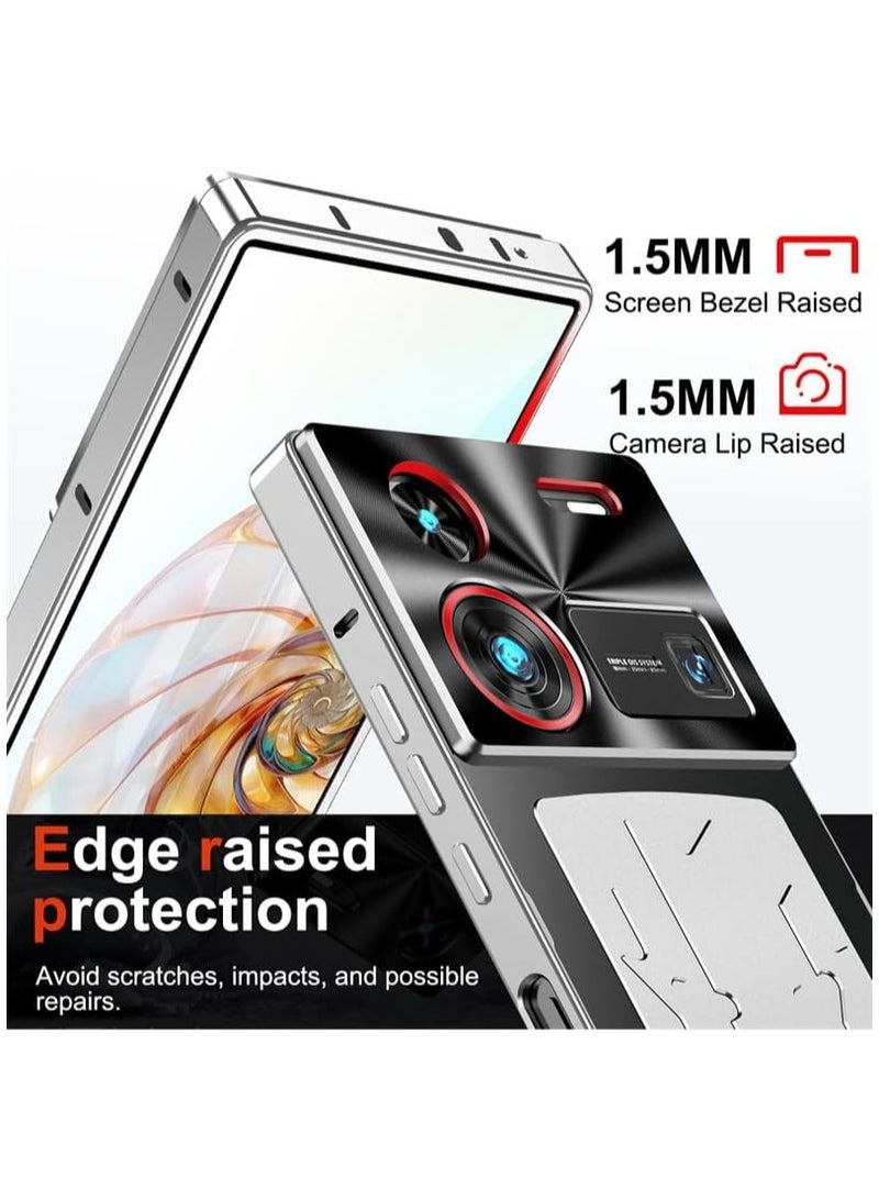 غلاف متوافق مع زي تي إي نوبيا زد 60 الترا 5 جرام ، لوحة خلفية معدنية متجمدة لتبديد الحرارة ، غلاف حماية من السقوط لنوبيا زد 60 الترا - Image 4