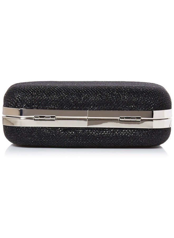 Jessica McClintock Jessica McClintock womens Sparkle Minaudier evening handbags, Black, One Size US  - Image 3