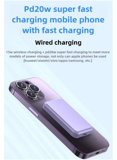 Magnetic power bank suitable for Apple fast charging PD20W wireless ultra-thin portable phone back clip mobile power bank - pzsku/Z6FAEAF5596D4621D992CZ/45/_/1736264890/d91abe21-bad2-42fa-85f4-2caffbcd2bbb