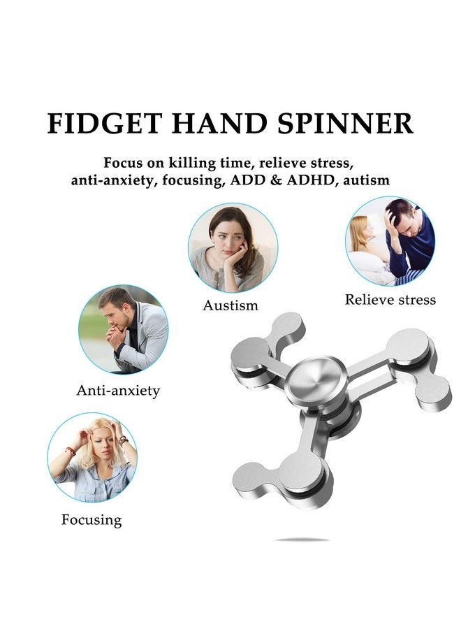 Duomishu The Third Generation Antianxiety Fidget Spinner Fidget Hand Toys Focus Finger Spinning Toy For Kid And Adult Relieving Stress Boredom Adhd Autism - Image 4