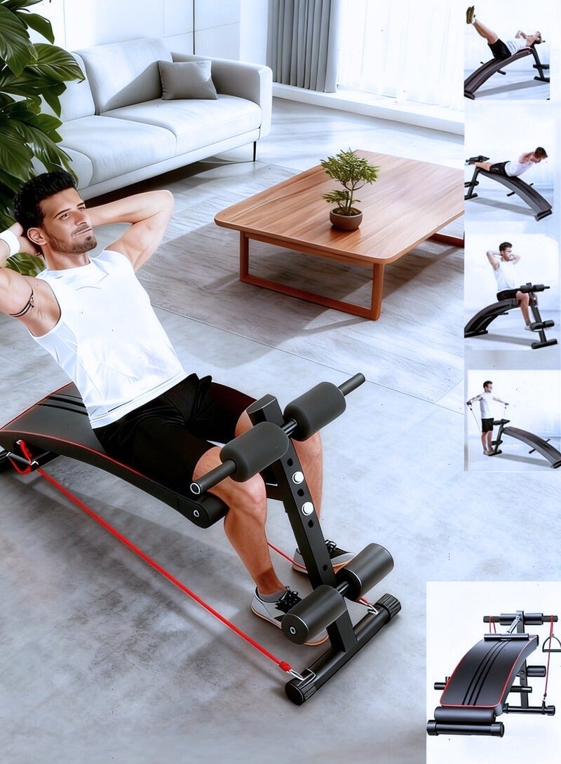 Yoawllty Exercise Bench / Strength Training Chair / Multi-Function Adjustable Exercise Chair Suitable for abdominal and core muscle training as well as full-body workouts - Image 1