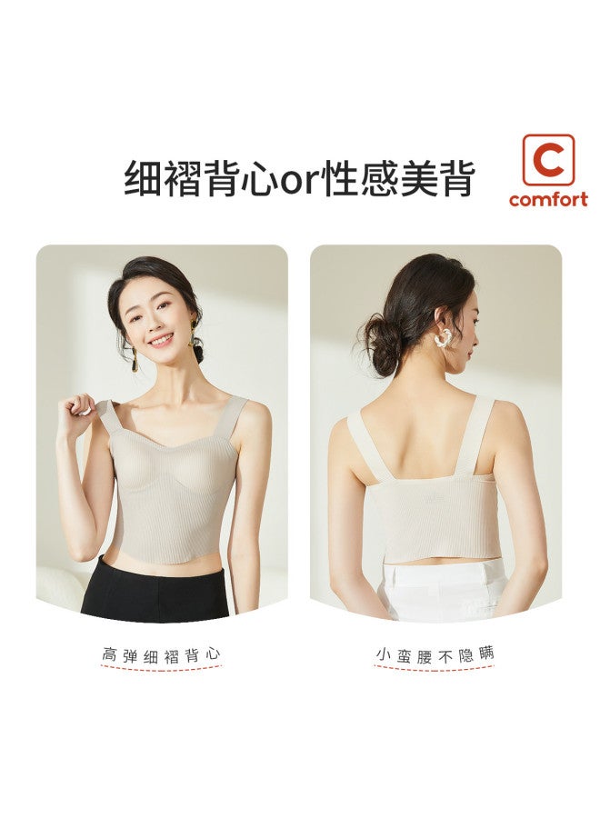 MIIOW Slimming Back-Enhancing Bra For Women With Padded Camisole, Layering Tank Top For Outer Wear - Image 4