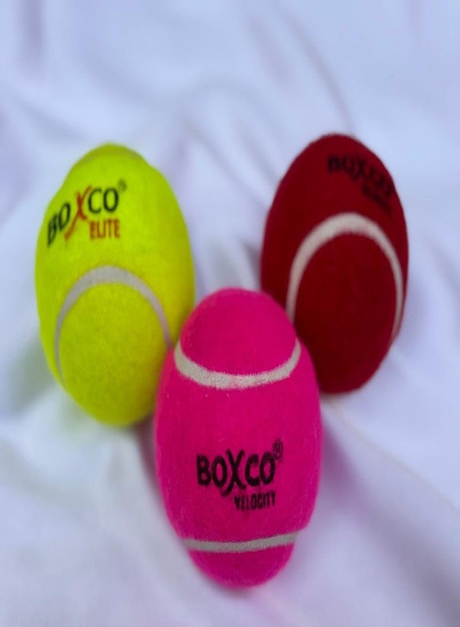 BOXCO Cricket Training Ball Set, 3 Weights - Heavy Velocity, Medium Pink Velocity, Light Elite, Practice Balls - Image 4