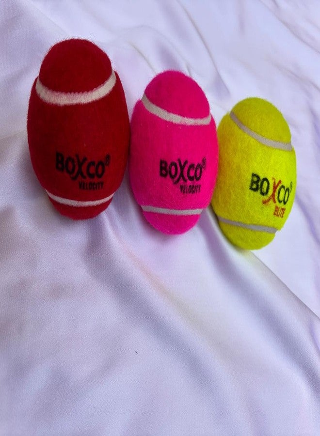 BOXCO Cricket Training Ball Set, 3 Weights - Heavy Velocity, Medium Pink Velocity, Light Elite, Practice Balls - Image 3