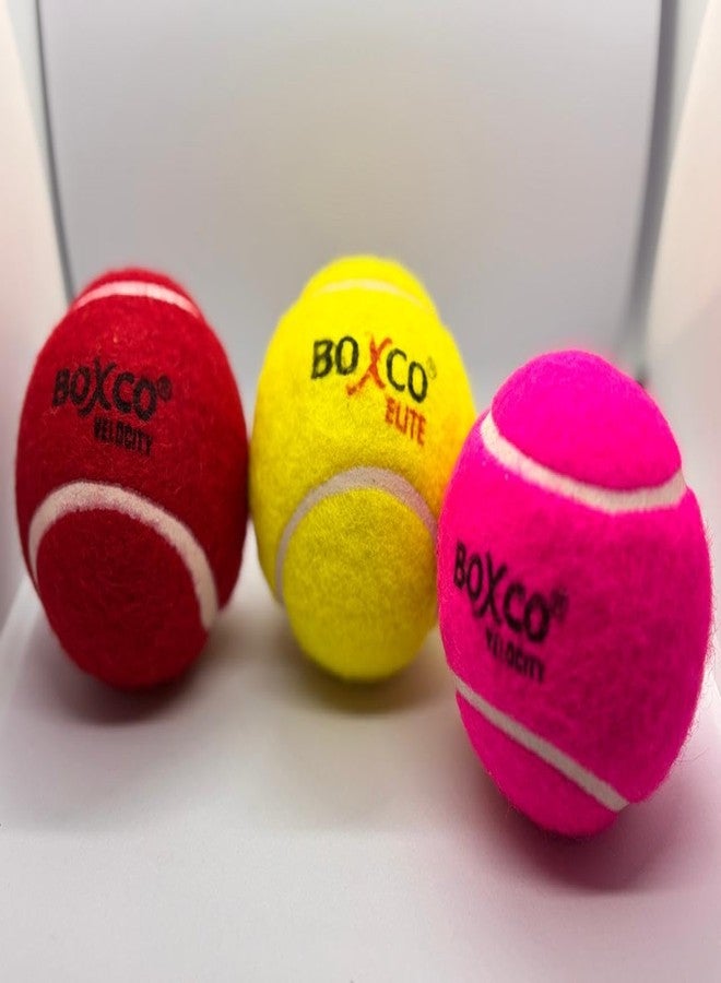 BOXCO Cricket Training Ball Set, 3 Weights - Heavy Velocity, Medium Pink Velocity, Light Elite, Practice Balls - Image 5