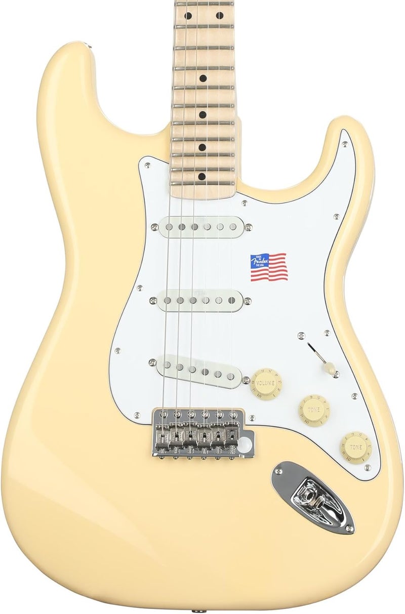 FENDER غيتار كهربائي فندر ينغفي مالميستين ستراتوكاستر - أبيض عتيق - Image 1
