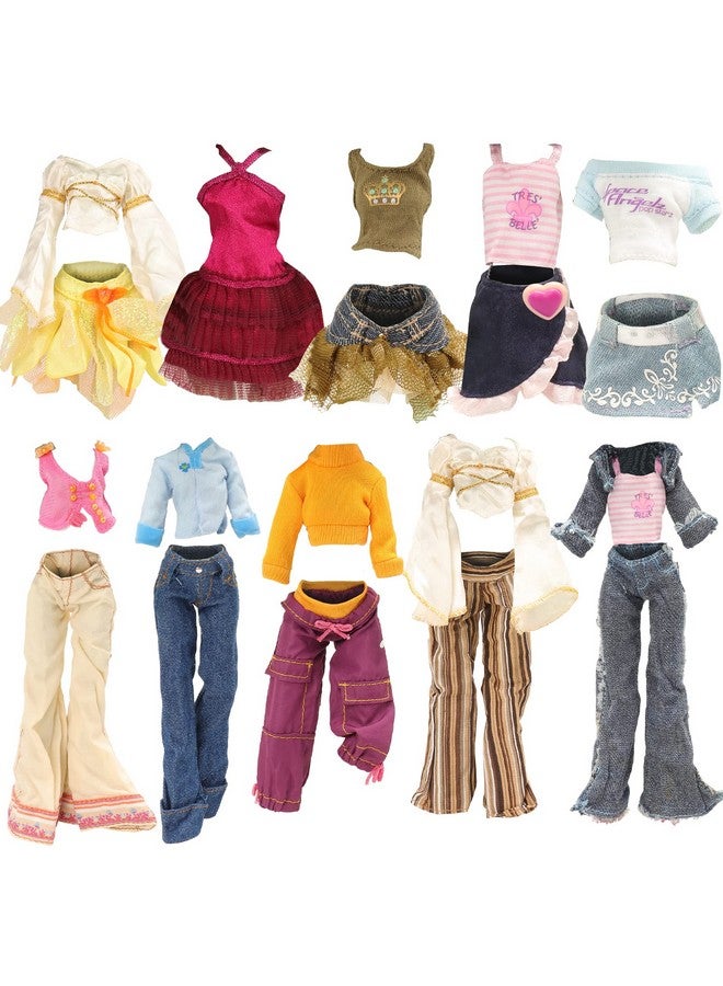 باروا 10 مجموعات من ملابس الدمى لدمية Monster Girl مقاس 11 بوصة، ملابس عصرية، قمصان وسراويل غير رسمية - Image 3