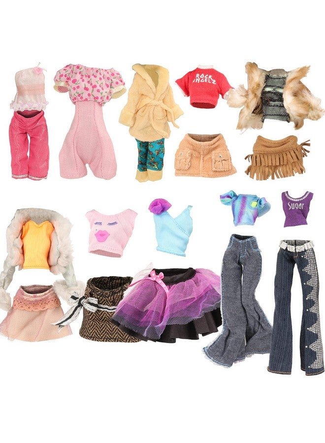 باروا 10 مجموعات من ملابس الدمى لدمية Monster Girl مقاس 11 بوصة، ملابس عصرية، قمصان وسراويل غير رسمية - Image 4
