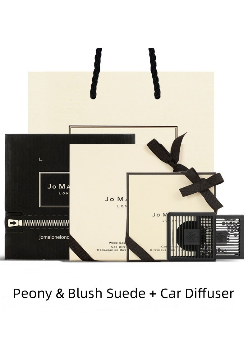 جو مالون عطر جو مالون بيوني آند بلاش سويدي معطر هواء للسيارة مع موزع معطرات هواء مربع - Image 1