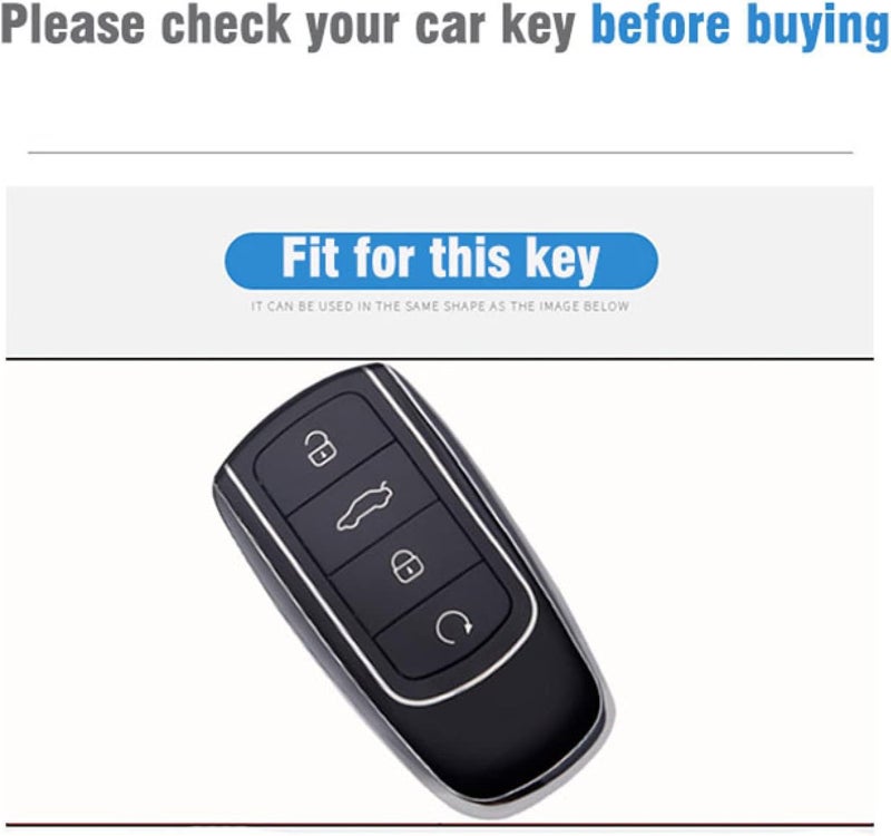 para Chery Tiggo 8 Pro aleación de Zinc + TPU Funda para Llave de Coche para Chery Tiggo 7 Pro 8 Plus Arrizo 5 Llavero de 4 Botones - Image 3