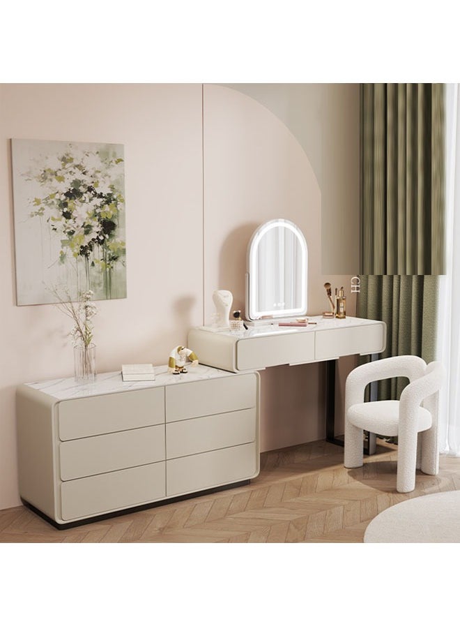 NKX Elegant and Efficient Smart Dressing Table for Contemporary Living Spaces with LED Mirror 