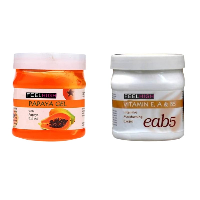 Feelhigh Face Papaya Skin Purifying Gel 500gm Vitamin eab5 Cream 500gm Facial Product - Image 1