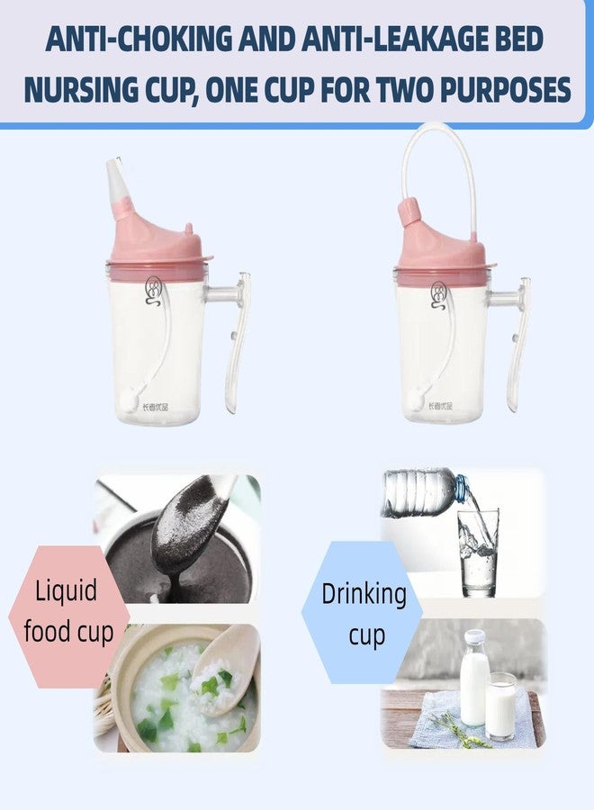 UKYCEORA Leak-proof Straw Cup, Suitable for the Elderly, Bedridden Patients, Disabled/Dysphagia People (Blue) - Image 5