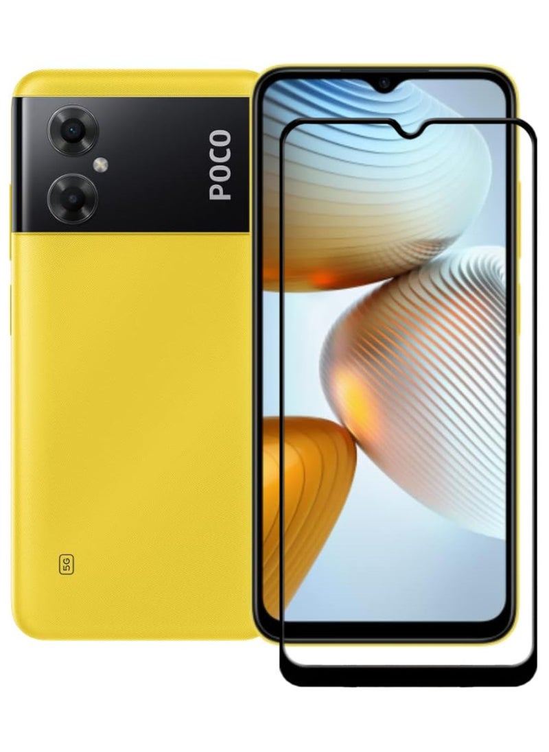 ACLIX Antistatic ESD Dustproof Premium Quality High Definition Tempered Glass Screen Protector Designed For Xiaomi Poco M4 5G - Image 1