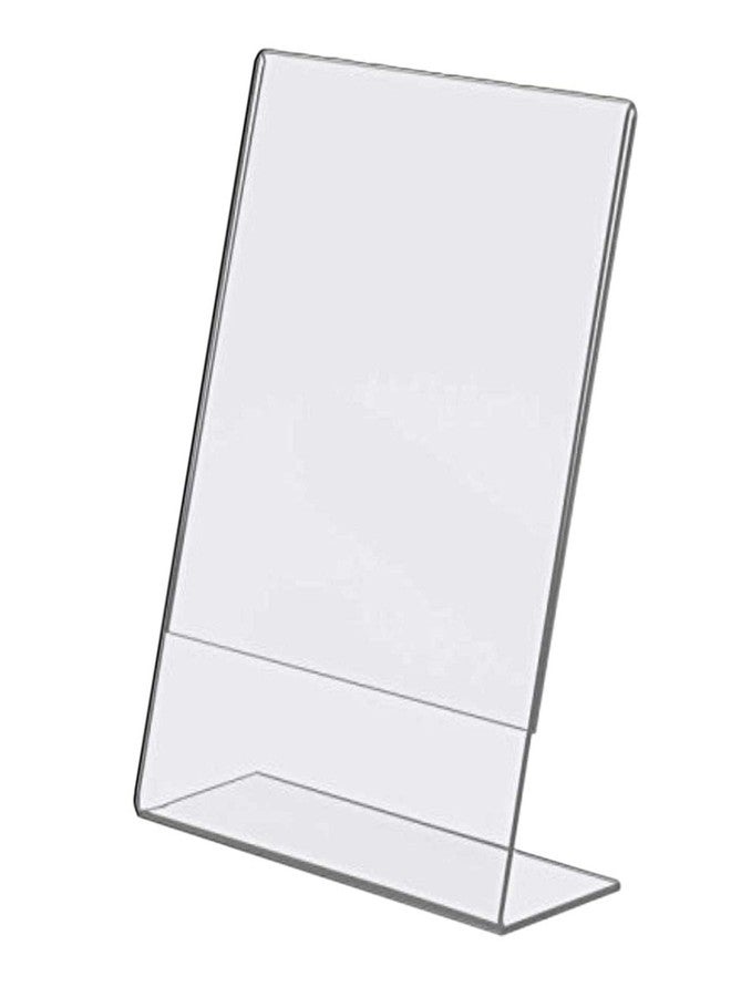 DLIEN Acrylic Display Stand Tent Card Holder Sign Display Portrait Meeting Stand Acrylic Signage Holder (A6/102x148 mm, Clear 4X6 -inch (4pcs) - Image 2