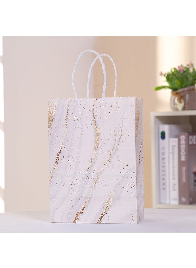 20 Pieces Party Favor Bags,Shopping Bag,Party Bags For Kids, supplies Snack candy Gift Bag Food Bags,Double-Sided Bags For Birthday Wedding Celebrations Party Favors 21*15*8 (Five colors) - Image 2