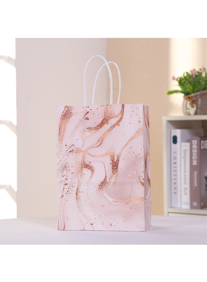 20 Pieces Party Favor Bags,Shopping Bag,Party Bags For Kids, supplies Snack candy Gift Bag Food Bags,Double-Sided Bags For Birthday Wedding Celebrations Party Favors 21*15*8 (Five colors) - Image 5