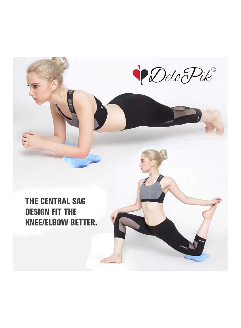 DeloPik 2PCS 20x20cm Yoga Knee Pad, Anti Slip Foam, Comfortable Yoga Support Pad, Sports Balance Cushion for Protecting Knee, Ankle, Elbow, Hand - Image 5