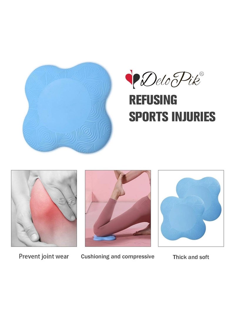 DeloPik 2PCS 20x20cm Yoga Knee Pad, Anti Slip Foam, Comfortable Yoga Support Pad, Sports Balance Cushion for Protecting Knee, Ankle, Elbow, Hand - Image 2