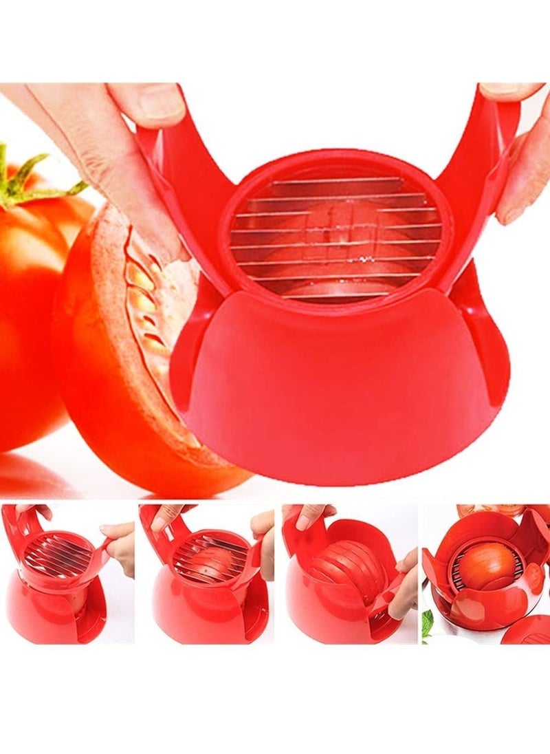 Y&D Tomato Slicer Cutter, 1Pcs Manual Onion Fruits Chopper Vegetables Cutter Kitchen Accessories  - Image 2