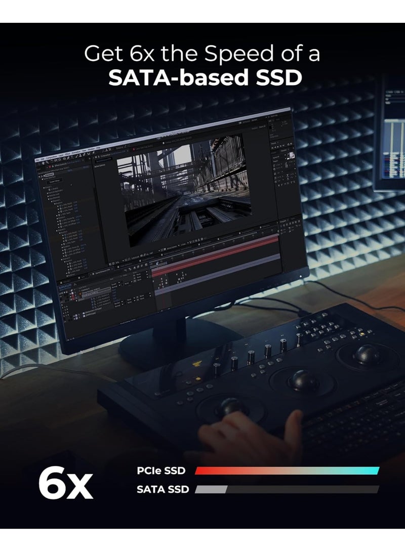 Internal NVMe SSD 500GB M.2 PCIe Gen3x4 High Speed Solid State Drive for Laptop Desktop Fast Storage Upgrade and Performance Boost - Image 4