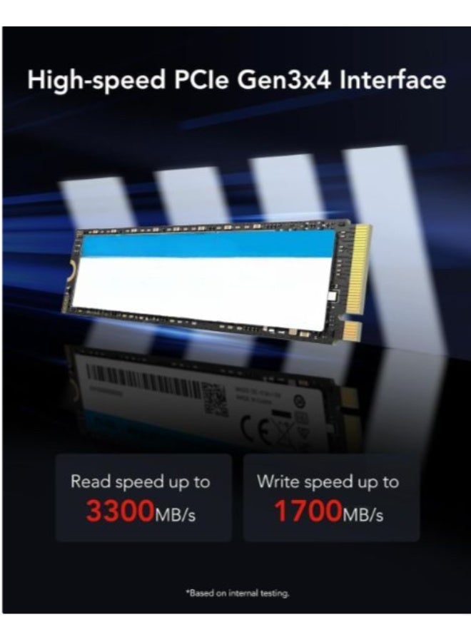 Internal NVMe SSD 500GB M.2 PCIe Gen3x4 High Speed Solid State Drive for Laptop Desktop Fast Storage Upgrade and Performance Boost - Image 2