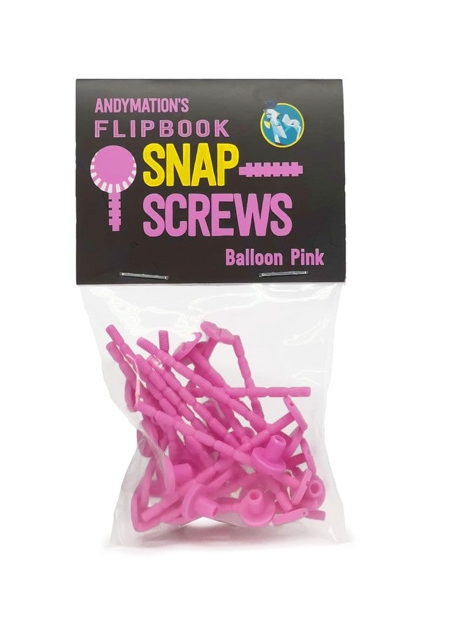 Andymation Snap Screws Pink for Binding Animated flipbooks Together - Image 1